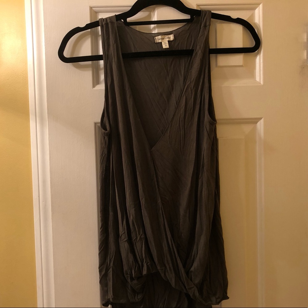 Olive urban outfitters wrap tank